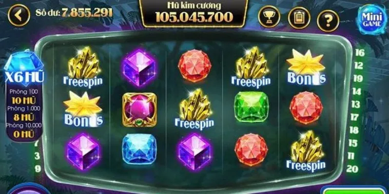 Chinh Phục Đỉnh Cao Game Nổ Hũ Kim Cương Bon68 Rinh Thưởng Lớn